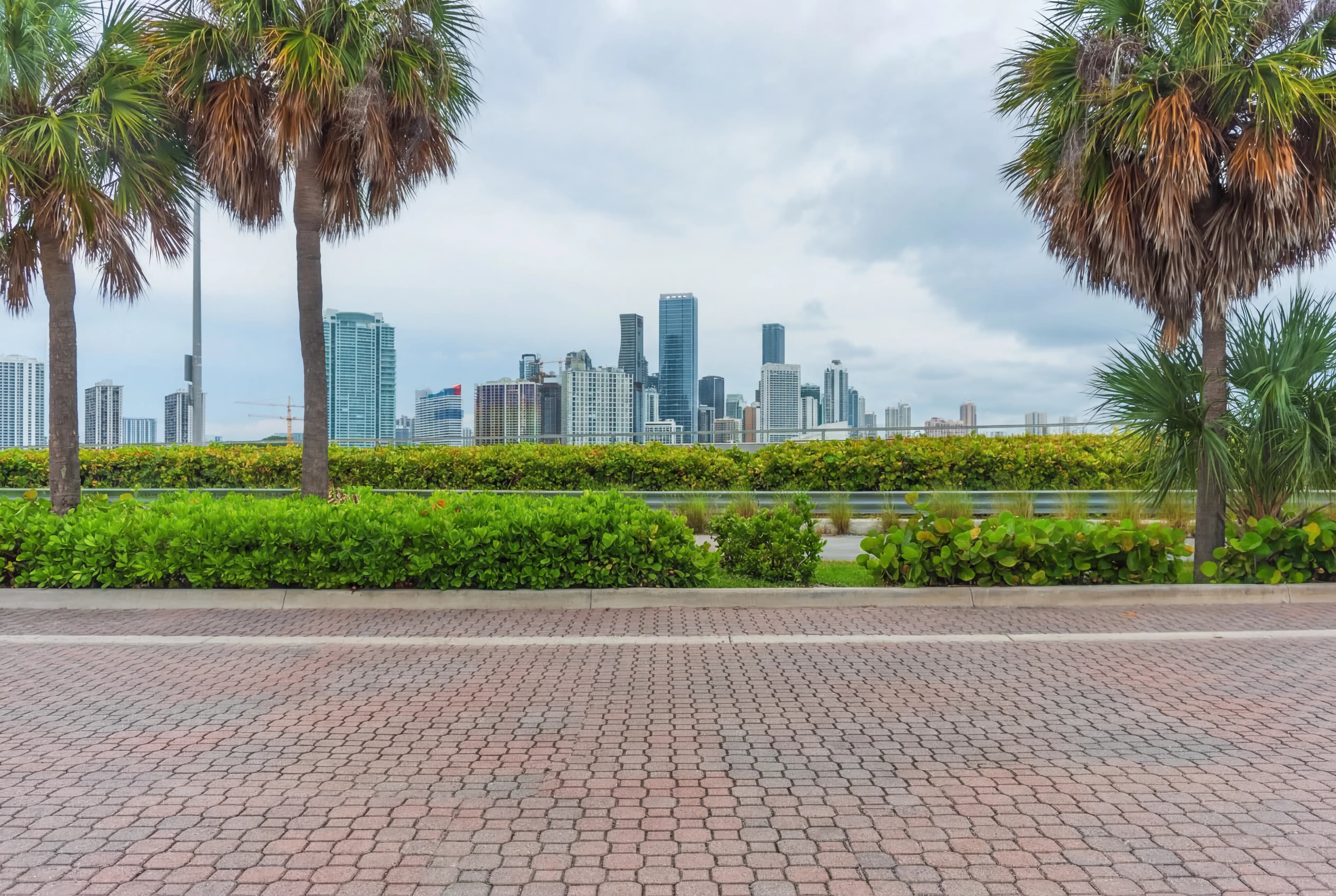 Rickenbacker Causeway Bridge car photo location
